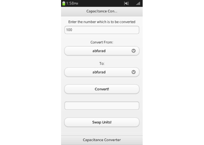 Capacitance Converter – screenshot 1