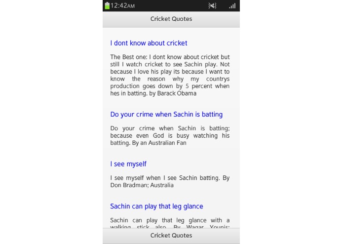Cricket Quotes – screenshot 1