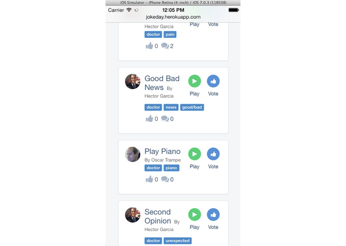Jokeday – screenshot 1