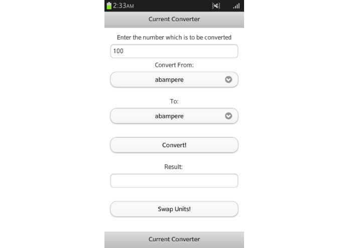 Current Converter – screenshot 1