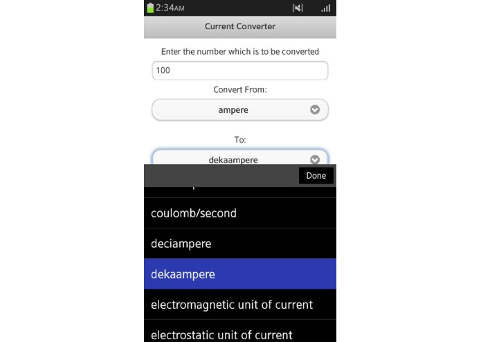 Current Converter – screenshot 3