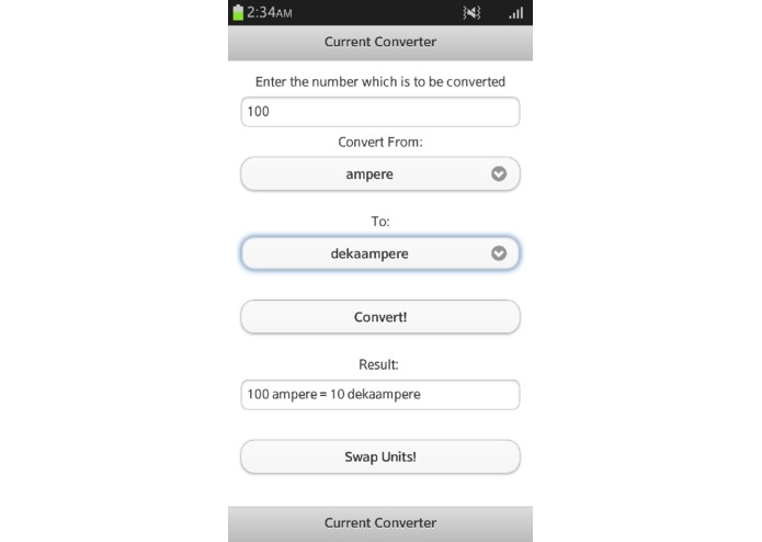 Current Converter – screenshot 4