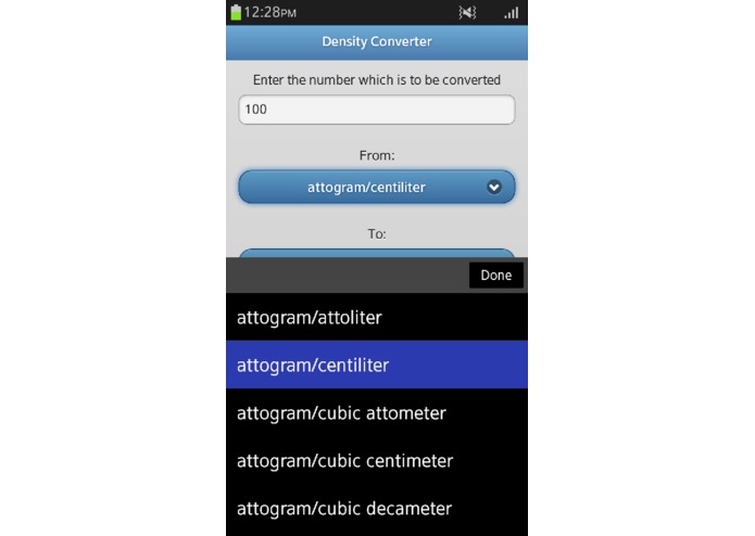 Density Converter – screenshot 2