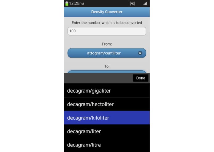 Density Converter – screenshot 3
