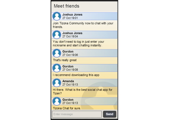Chat app – screenshot 1
