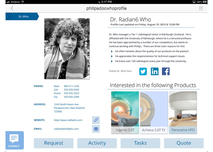 Enhatch Mobile CRM for Philips Healthcare – screenshot 3