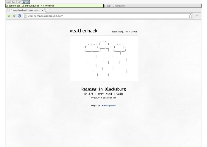 weatherhack – screenshot 1