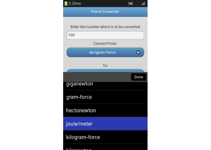 Force Converter – screenshot 2