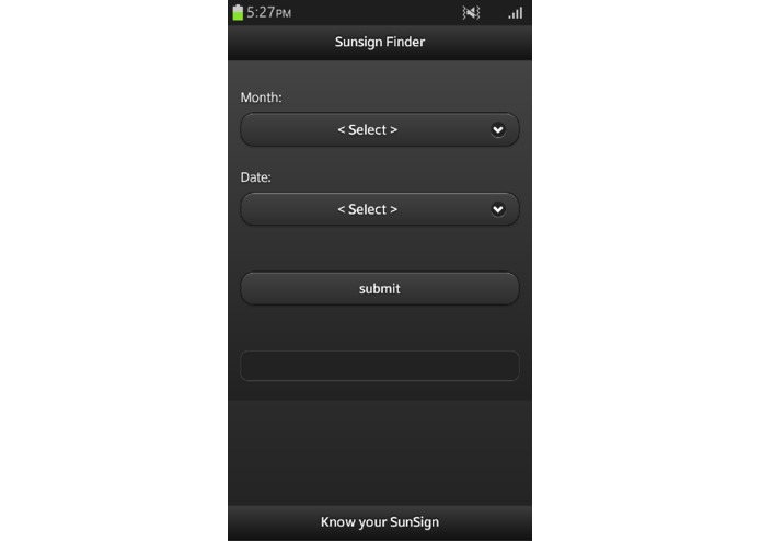SunSign Finder – screenshot 1