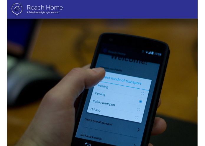 Reach Home (Pebble Smart Watchface) – screenshot 2