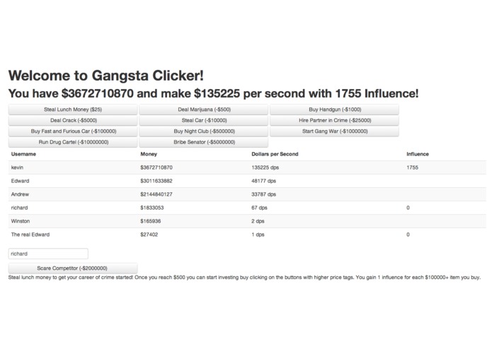 GangstaClicker – screenshot 1