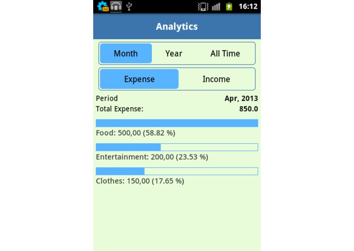 Monthly Budget – screenshot 5