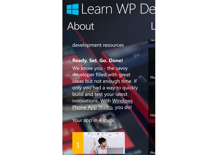 WP App Development – screenshot 1
