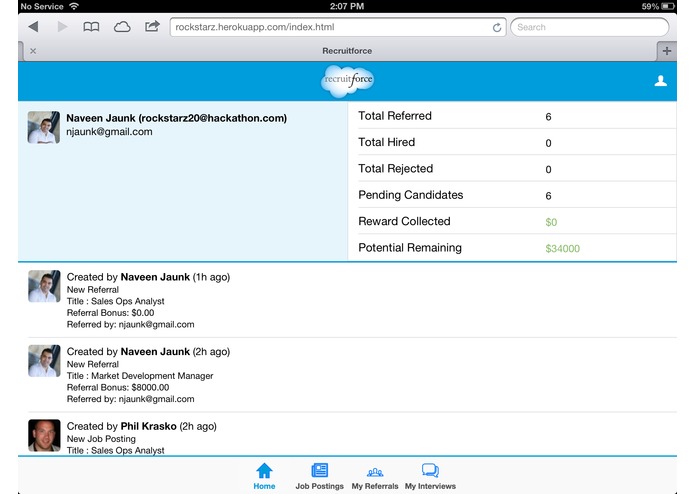Recruitforce by Rockstarz – screenshot 1