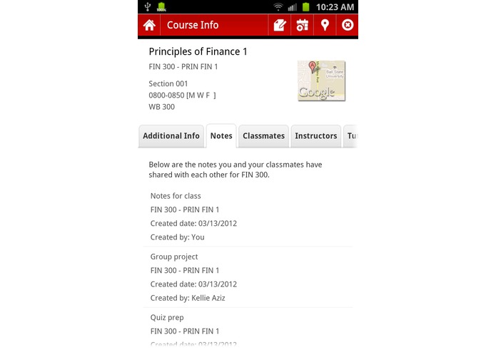 bConnected @ Ball State for the Galaxy Note – screenshot 4