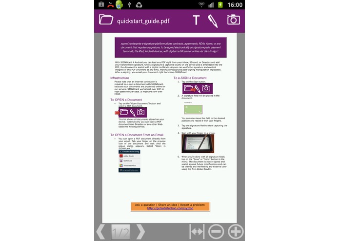SIGNificant Signature Capture – screenshot 1