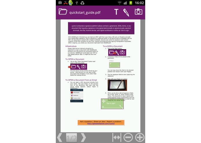 SIGNificant Signature Capture – screenshot 2
