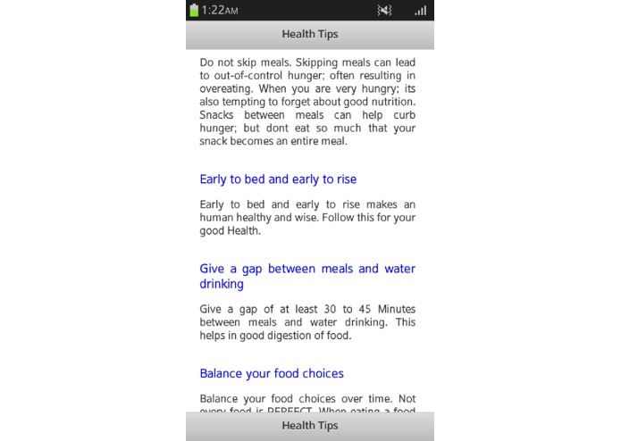 Health Tips – screenshot 2