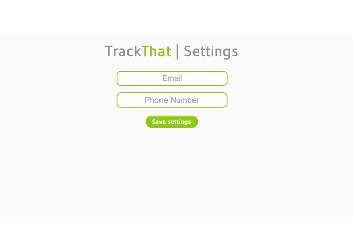 TrackThat – screenshot 2
