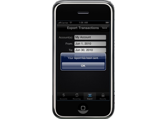 iCheckbookTR – screenshot 2