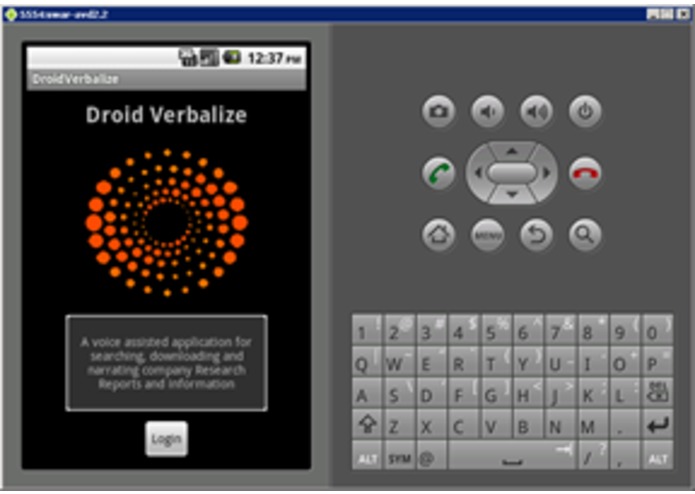 Droid Verbalize – screenshot 1
