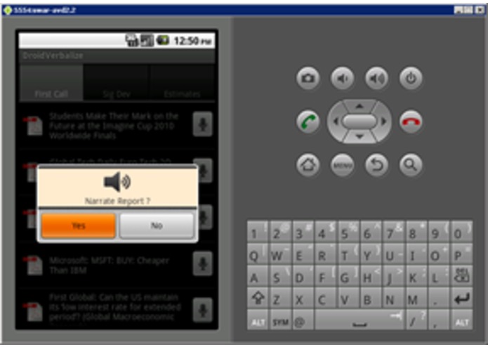 Droid Verbalize – screenshot 3