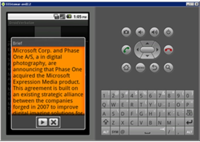 Droid Verbalize – screenshot 5