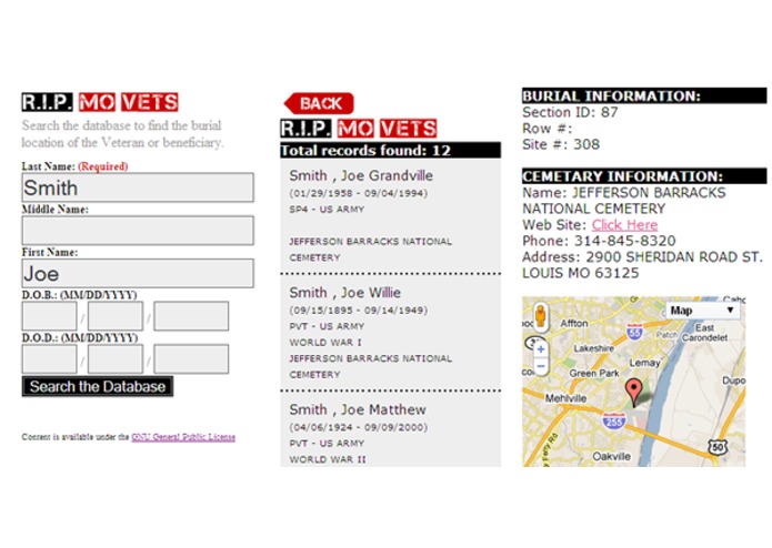R.I.P. MO Vets – screenshot 1