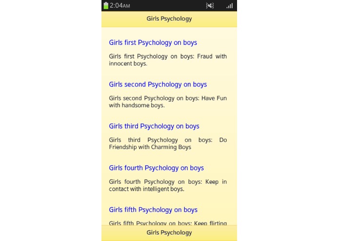 Girls Psychology – screenshot 3