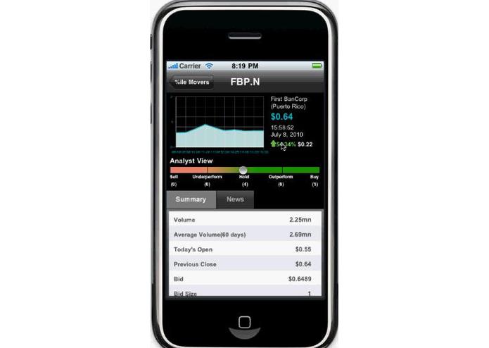 StocksInMotion for iPhone – screenshot 1
