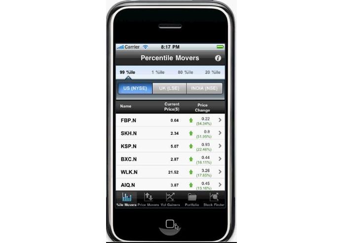 StocksInMotion for iPhone – screenshot 2