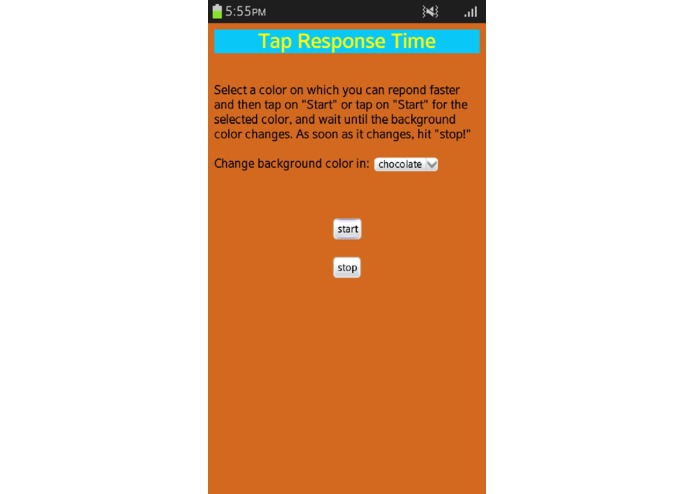 Tap Response Time – screenshot 2