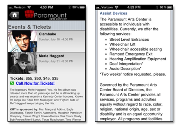 Mobile Apps for Venues – screenshot 3