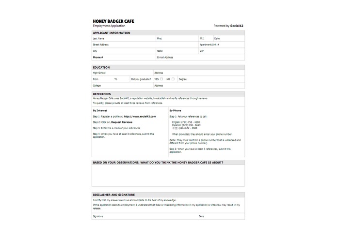 Social42: Creating Entry-Level Job Opportunities through Highly-Accessible Professional Reviews – screenshot 2