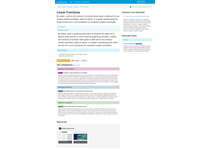 Goalbook Toolkit - Empowering Teachers to Differentiate for All Students – screenshot 2