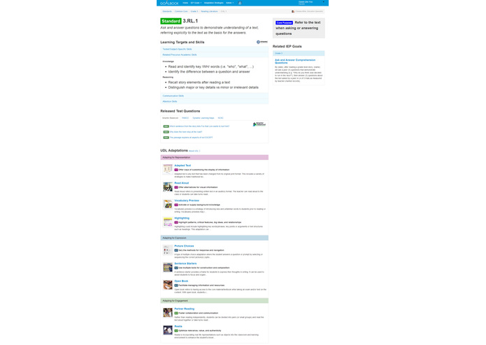 Goalbook Toolkit - Empowering Teachers to Differentiate for All Students – screenshot 4