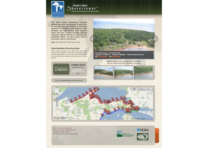 The Great Lakes Community Shoreviewer – screenshot 1
