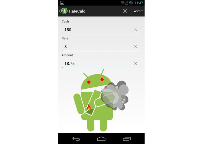 RateCalc – screenshot 1