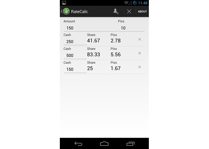 RateCalc – screenshot 3