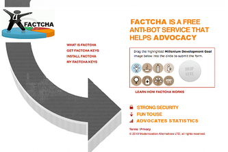 FACTCHA: Stop Spam, Advocate for the MDGs!