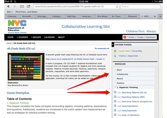 30hands Collaborative Learning Site – screenshot 3