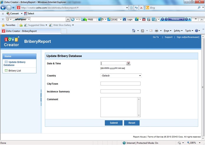 Bribery Monitor – screenshot 1