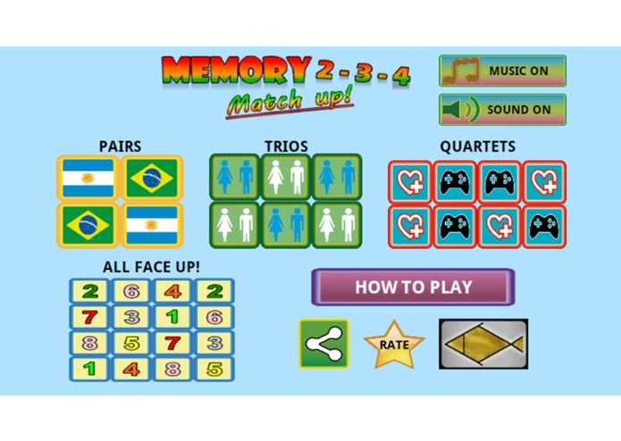 Memory 2-3-4 match up! – screenshot 2