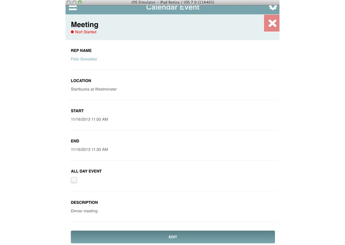 Location Based Meeting Planner – screenshot 5
