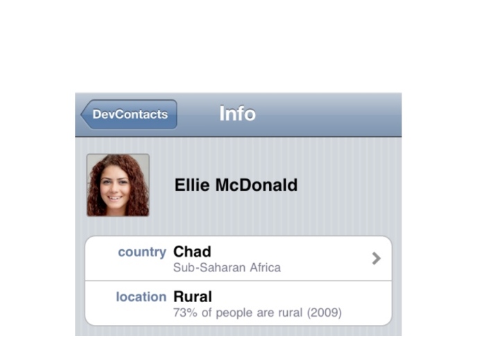 DevContacts – screenshot 4