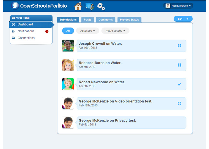 OpenSchool ePortfolio – screenshot 1