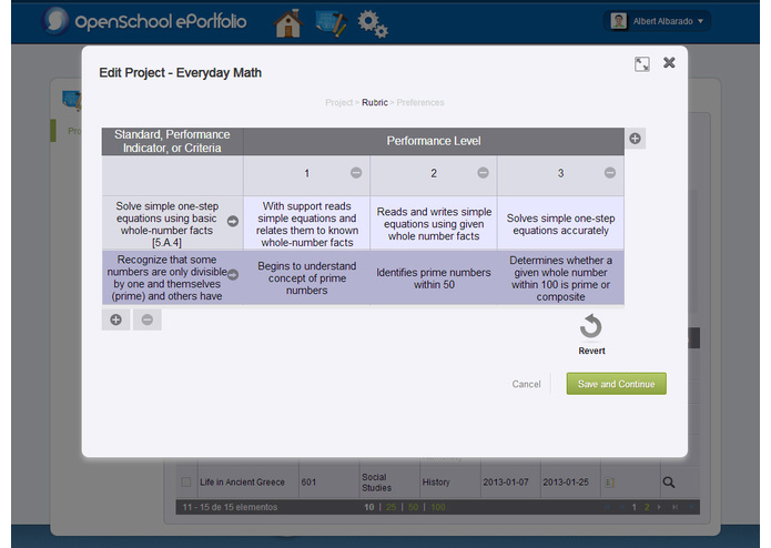 OpenSchool ePortfolio – screenshot 5