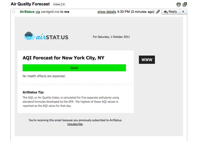 AirStatus – screenshot 3