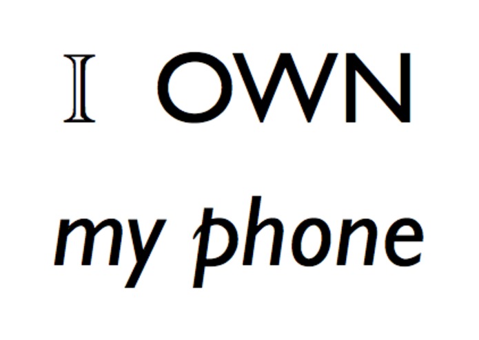I Own My Phone – screenshot 1