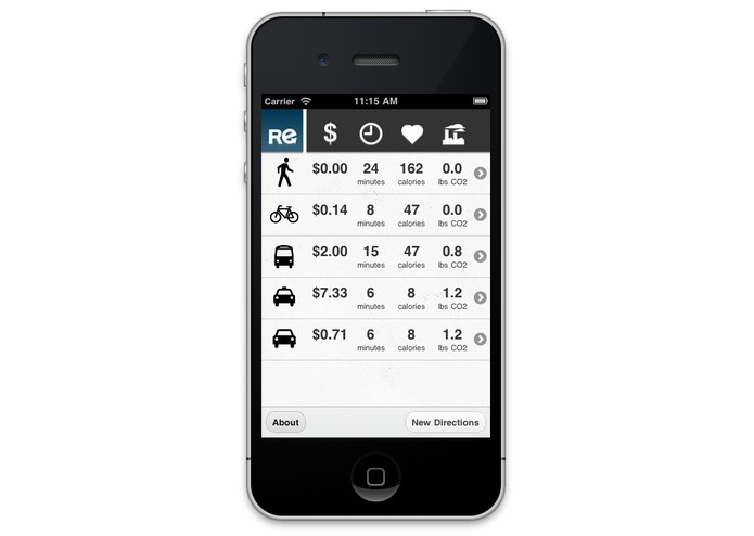 Reroute.it - Better Transportation Choices – screenshot 1